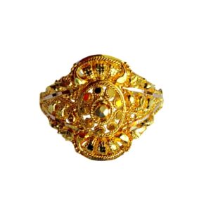 Solid 22K/18K/14K Fine Gold Certified Stamped Oval Design Women's Ring