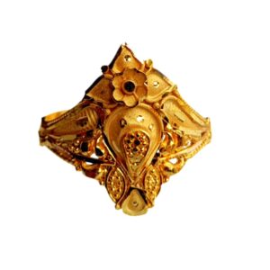 Solid 22K/18K/14K Fine Gold Certified Stamped Pointed Design Women's Ring