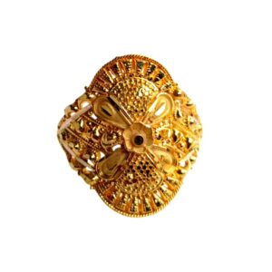 Solid 22K/18K/14K Fine Gold Certified Stamped Flower Design Women's Ring