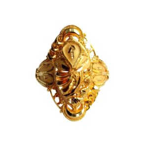 Solid 22K/18K/14K Fine Gold Certified Stamped Broad Design Women's Ring