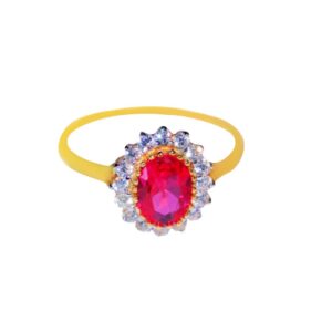 Solid 22K/18K/14K Fine Gold Certified Stamped Meena Paint Design Women's Ring