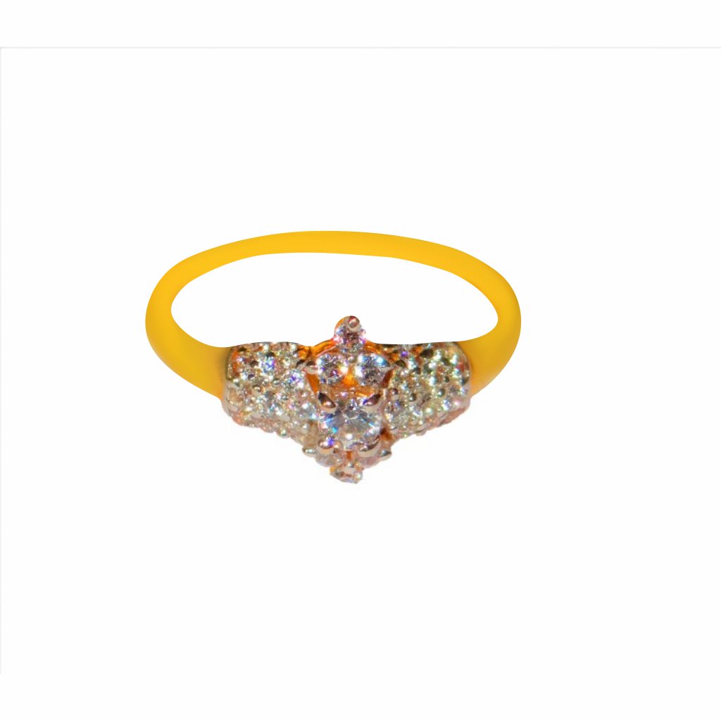 Solid 22K/18K/14K Fine Gold Certified Stamped Flower Design Women's Ring
