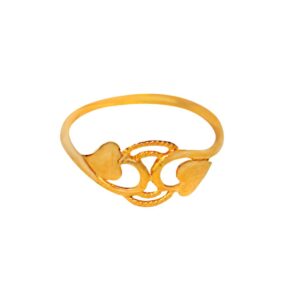 Solid 22K/18K/14K Fine Gold Certified Stamped Heart Shape Design Women's Ring