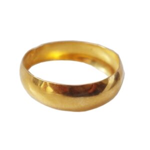 Solid 22K/18K/14K Fine Gold Certified Stamped Plain Band Design Men's Ring