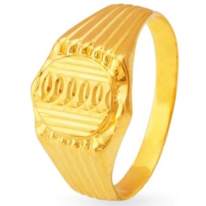 Solid 22K/18K/14K Fine Gold Certified Stamped Round Design Men's Ring