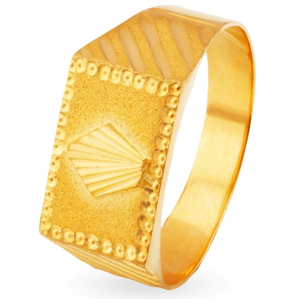 Solid 22K/18K/14K Fine Gold Certified Stamped Shell Design Men's Ring