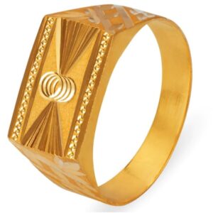 Solid 22K/18K/14K Fine Gold Certified Stamped Carved Design Men's Ring