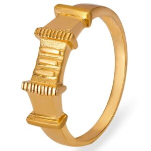 Solid 22K/18K/14K Fine Gold Certified Stamped Four Layer Design Men's Ring