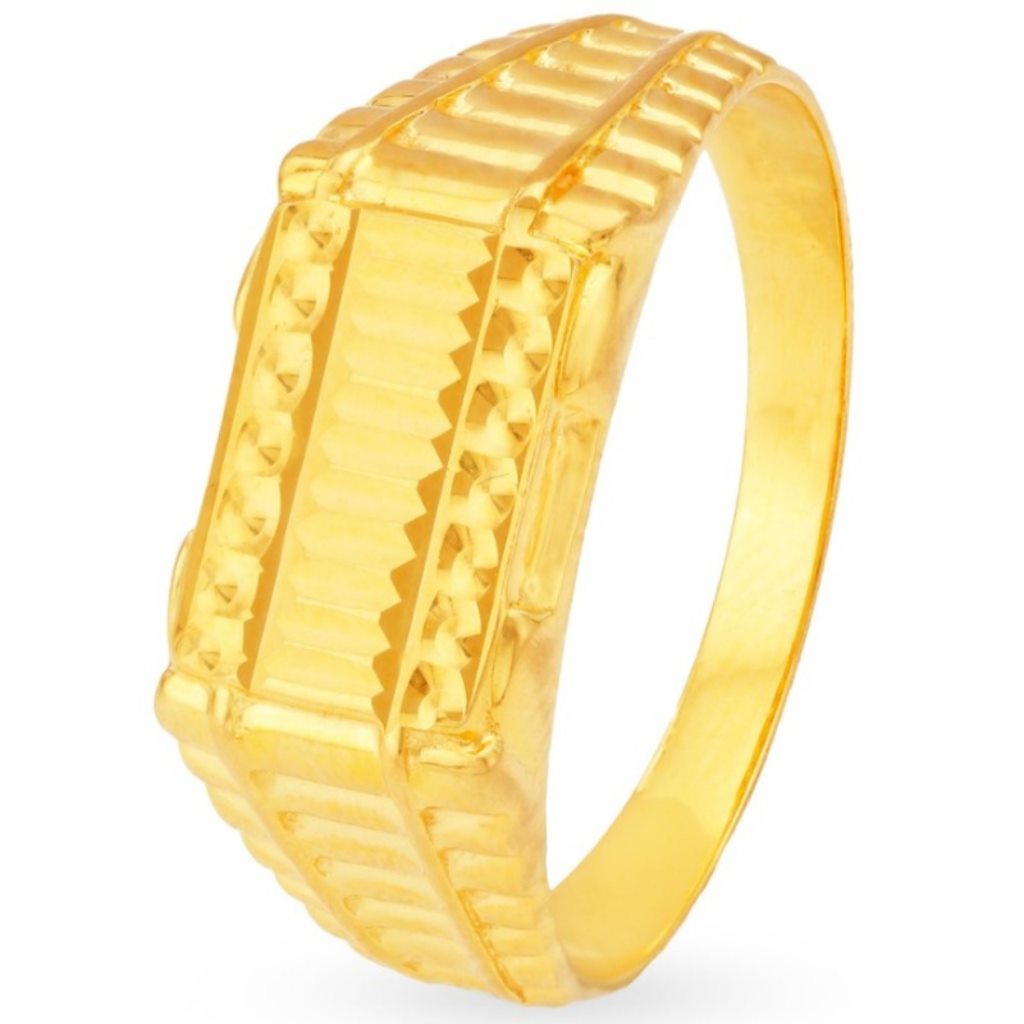 Solid 22K/18K/14K Fine Gold Certified Stamped Carved Design Men's Ring