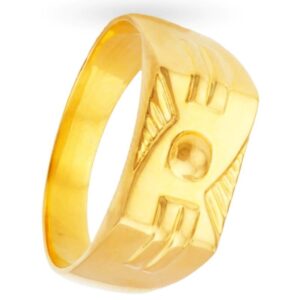 Solid 22K/18K/14K Fine Gold Certified Stamped Abstract Design Men's Ring