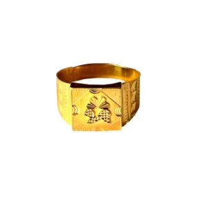 Solid 22K/18K/14K Fine Gold Certified Stamped Abstract Design Men's Ring