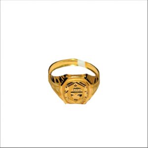 Solid 22K/18K/14K Fine Gold Certified Stamped Abstract Design Men's Ring