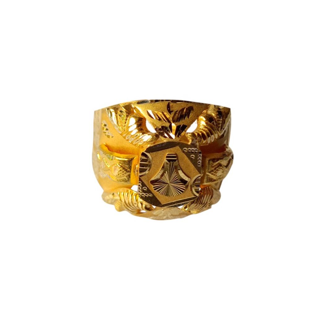 Solid 22K/18K/14K Fine Gold Certified Stamped Oval Design Men's Ring
