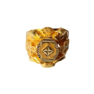 Solid 22K/18K/14K Fine Gold Certified Stamped Square Design Men's Ring