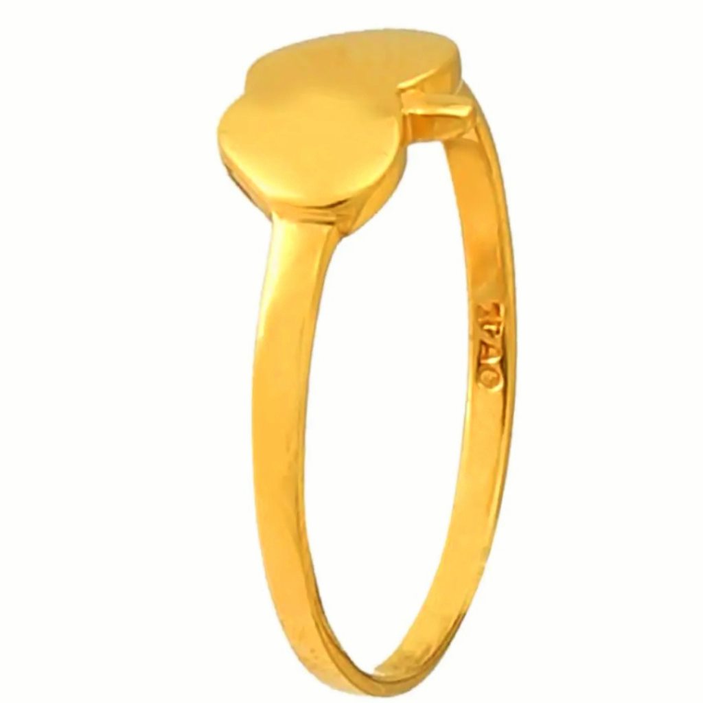 Solid 22K/18K/14K Fine Gold Certified Stamped Apple Design Women's Ring