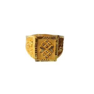 Solid 22K/18K/14K Fine Gold Certified Stamped Heart Design Men's Ring