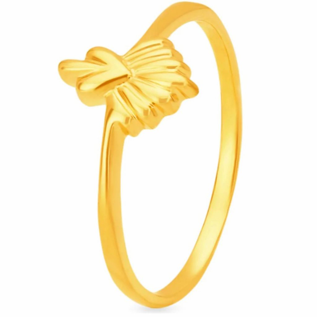 Solid 22K/18K/14K Fine Gold Certified Stamped Shell Design Women's Ring