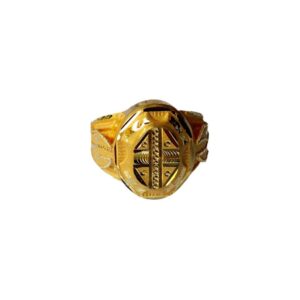 Solid 22K/18K/14K Fine Gold Certified Stamped Oval Design Men's Ring