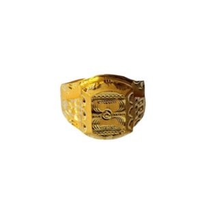 Solid 22K/18K/14K Fine Gold Certified Stamped Square Design Men's Ring