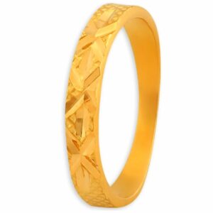 Solid 22K/18K/14K Fine Gold Certified Stamped Plain Band Design Women's Ring