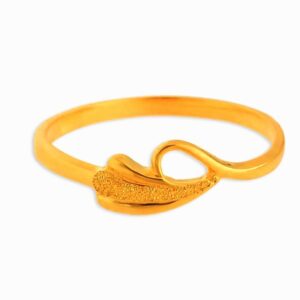 Solid 22K/18K/14K Fine Gold Certified Stamped Carved Design Women's Ring