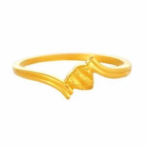 Solid 22K/18K/14K Fine Gold Certified Stamped Heart Shape Design Women's Ring