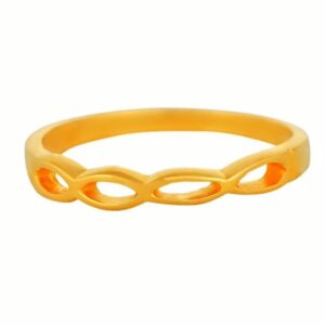 Solid 22K/18K/14K Fine Gold Certified Stamped Band Design Women's Ring