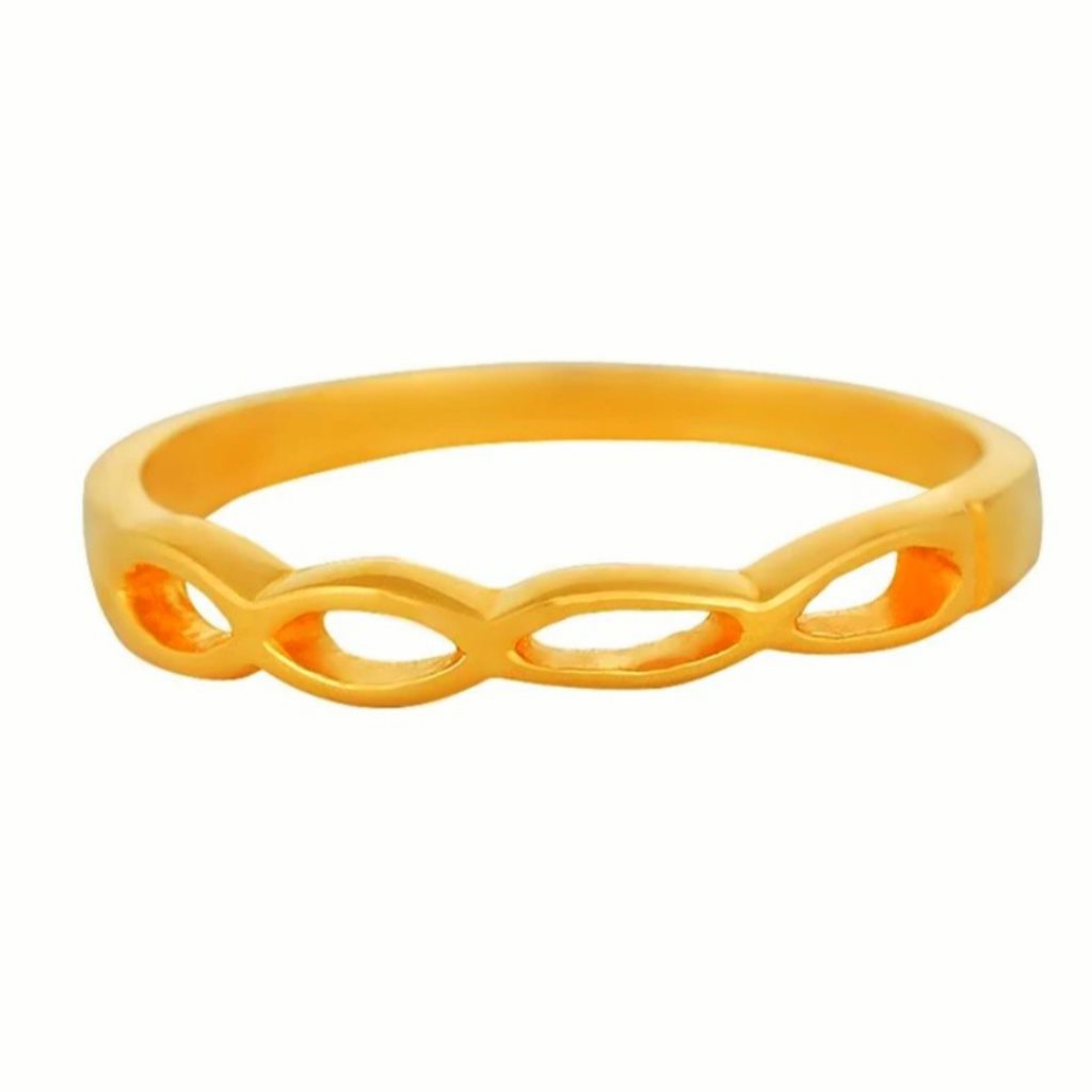 Solid 22K/18K/14K Fine Gold Certified Stamped Band Design Women's Ring