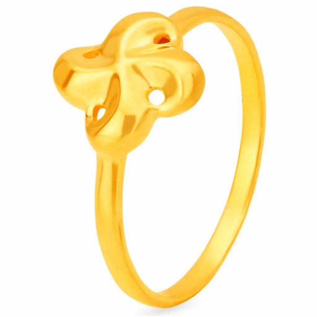 Solid 22K/18K/14K Fine Gold Certified Stamped Flower Design Women's Ring