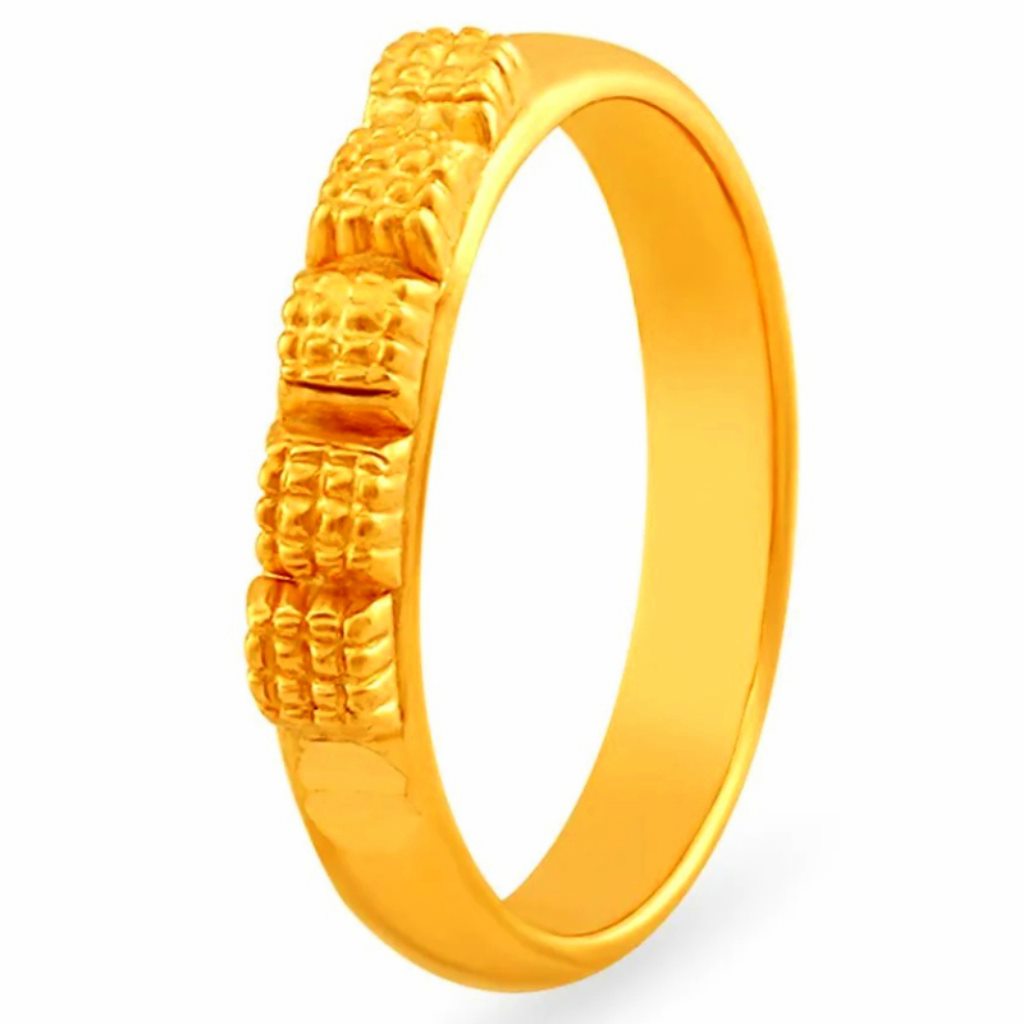 Solid 22K/18K/14K Fine Gold Certified Stamped Carved Design Women's Ring