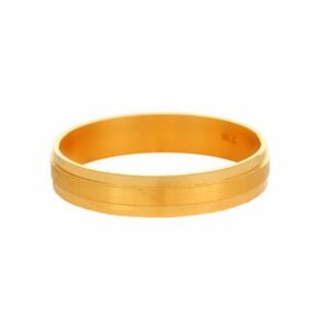 Solid 22K/18K/14K Fine Gold Certified Stamped Plain Band Design Women's Ring