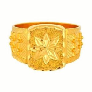 Solid 22K/18K/14K Fine Gold Certified Stamped Floral Design Women's Ring
