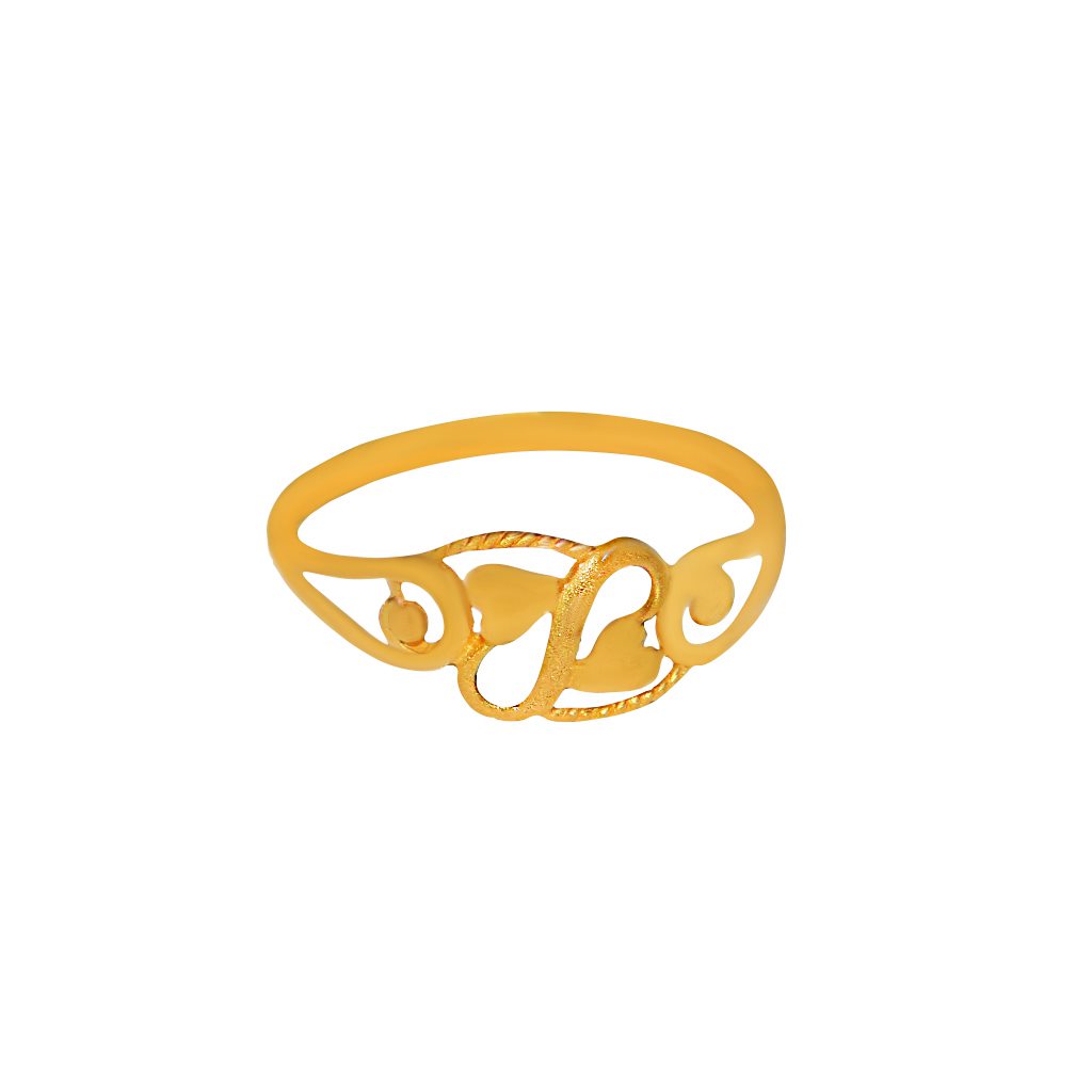 Solid 22K/18K/14K Fine Gold Certified Stamped Unique Cut Design Women's Ring