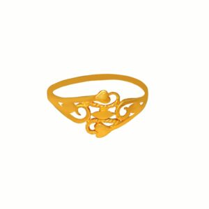 Solid 22K/18K/14K Fine Gold Certified Stamped Classy Cut Design Women's Ring