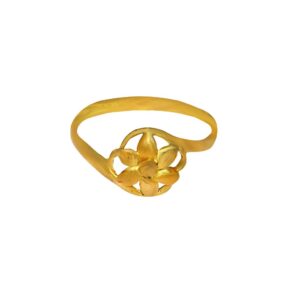 Solid 22K/18K/14K Fine Gold Certified Stamped Floral Design Women's Ring