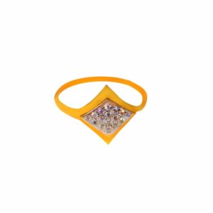 Solid 22K/18K/14K Fine Gold Certified Stamped Stones Design Women's Ring