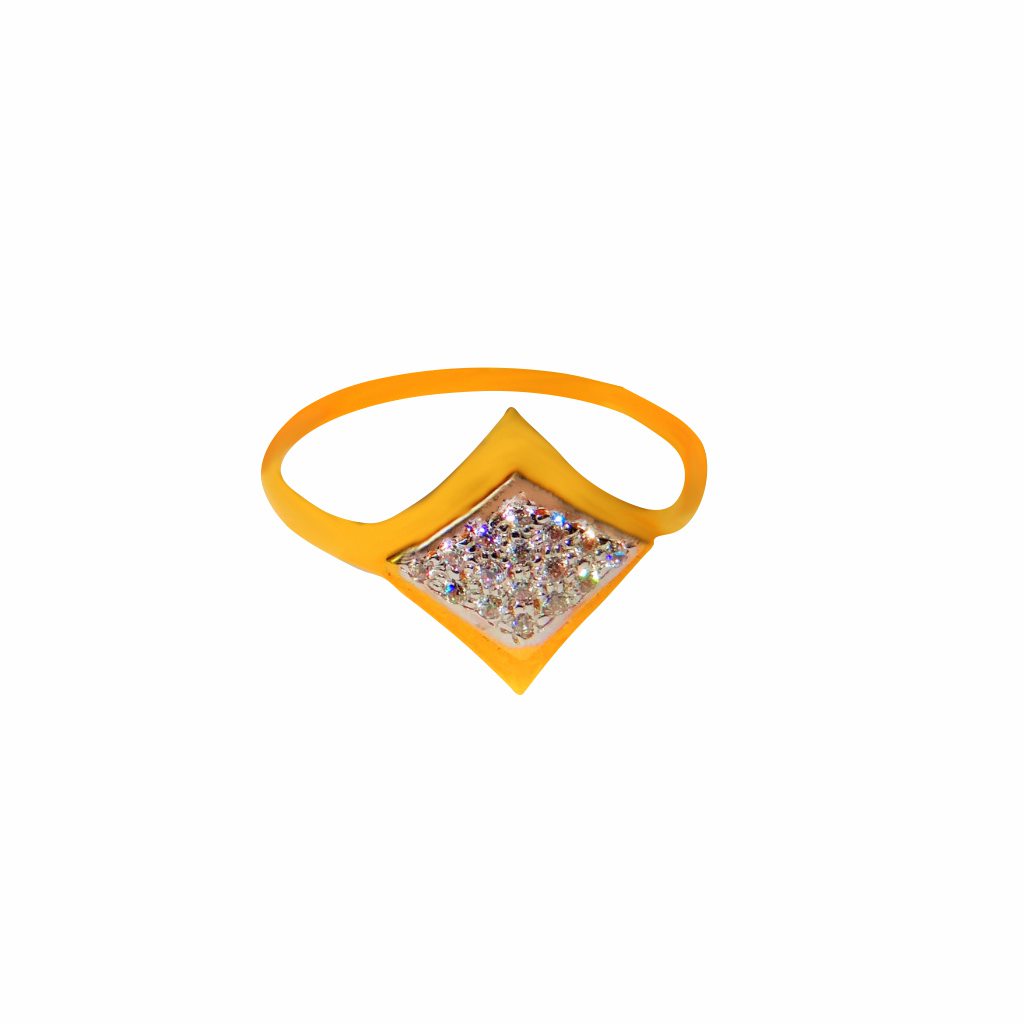 Solid 22K/18K/14K Fine Gold Certified Stamped Stones Design Women's Ring