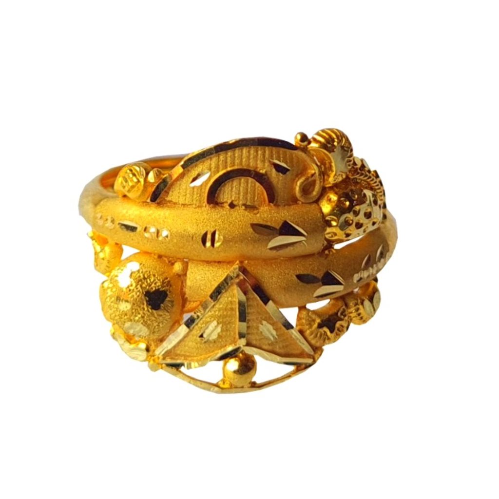 Solid 22K/18K/14K Fine Gold Certified Stamped Classy Design Women's Ring