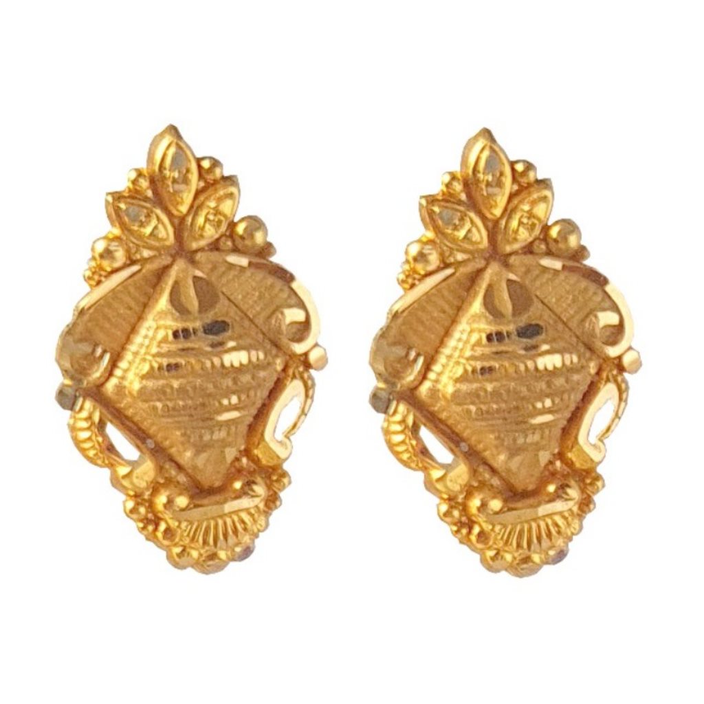 Solid 22K/18K/14K Fine Gold Certified Stamped New Beautiful Design Hoop Earring