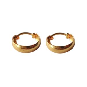 Solid 22K/18K/14K Fine Gold Certified Stamped Stunning Plane Design Hoop Earring