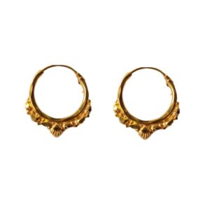 Solid 22K/18K/14K Fine Gold Certified Stamped Stunning Divine  Design Hoop Earring