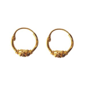 Solid 22K/18K/14K Fine Gold Certified Stamped Gorgeous Design Hoop Earring