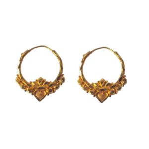 Solid 22K/18K/14K Fine Gold Certified Stamped Elegant Design Hoop Earring