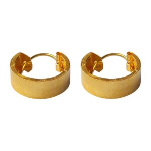 Solid 22K/18K/14K Fine Gold Certified Stamped Beautiful Design Hoop Earring