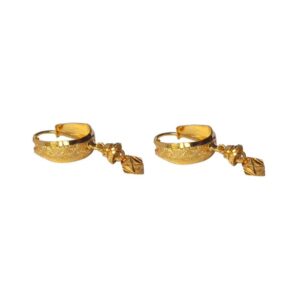 Solid 22K/18K/14K Fine Gold Certified Stamped Divine Design Hoop Earring
