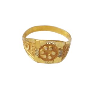 Solid 22K/18K/14K Fine Gold Certified Stamped Asbtract Design Kid's Ring
