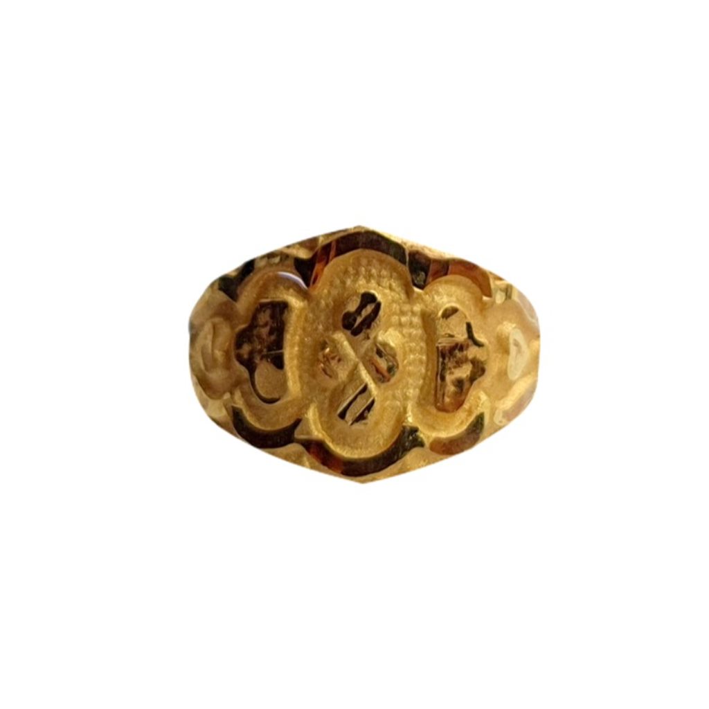 Solid 22K/18K/14K Fine Gold Certified Stamped Flower Design Kid's Ring