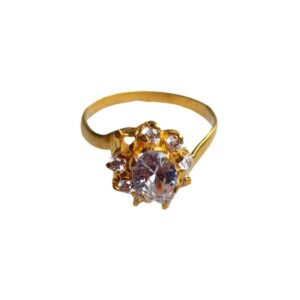 Solid 22K/18K/14K Fine Gold Certified Stamped Square Design Kid's Ring