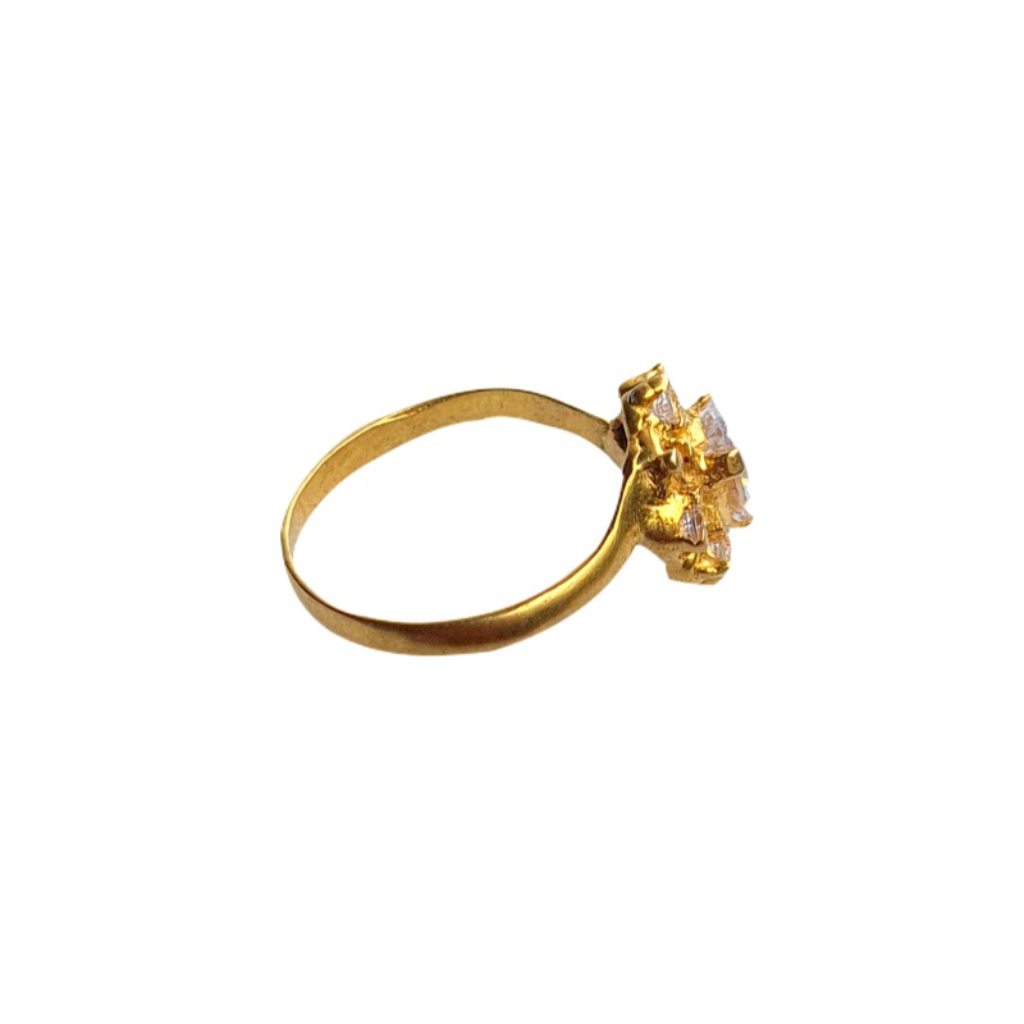 Solid 22K/18K/14K Fine Gold Certified Stamped Square Design Kid's Ring