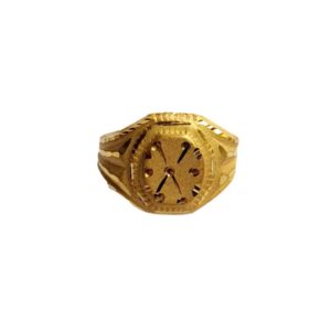 Solid 22K/18K/14K Fine Gold Certified Stamped Carved Design Kid's Ring